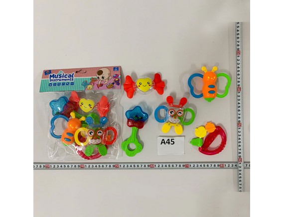   Набор погремушек 5шт 000С47760 - приобрести в ИГРАЙ-ОПТ - магазин игрушек по оптовым ценам