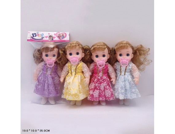 Кукла в пакете 4 вида 000Д50822