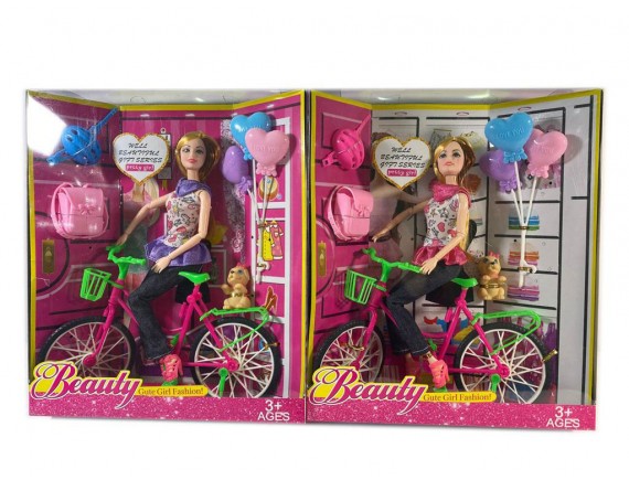 Кукла на велосипеде 2в 000Д50852