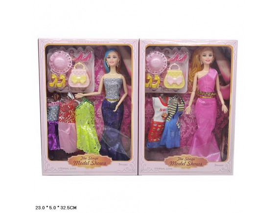 Кукла с набором одежды 2 вида 000Д51849
