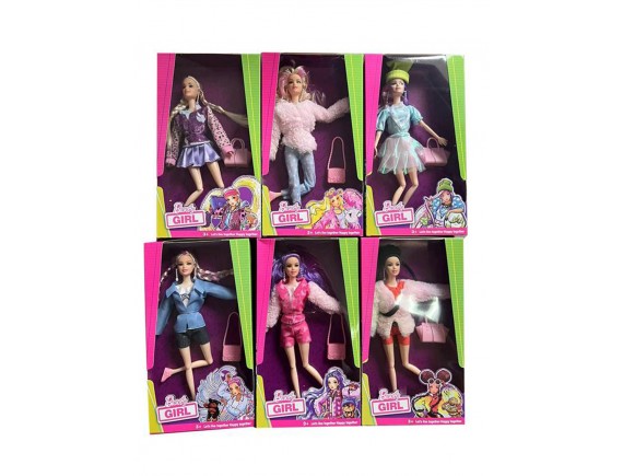   Кукла в коробке 6 видов 000Д52170 - приобрести в ИГРАЙ-ОПТ - магазин игрушек по оптовым ценам