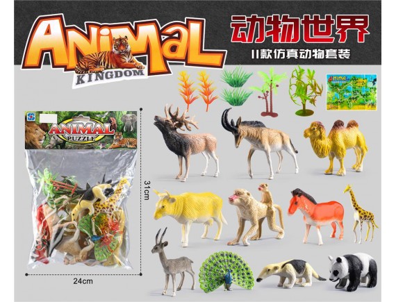   Набор животных в пакете 11 шт. 000Н52262 - приобрести в ИГРАЙ-ОПТ - магазин игрушек по оптовым ценам