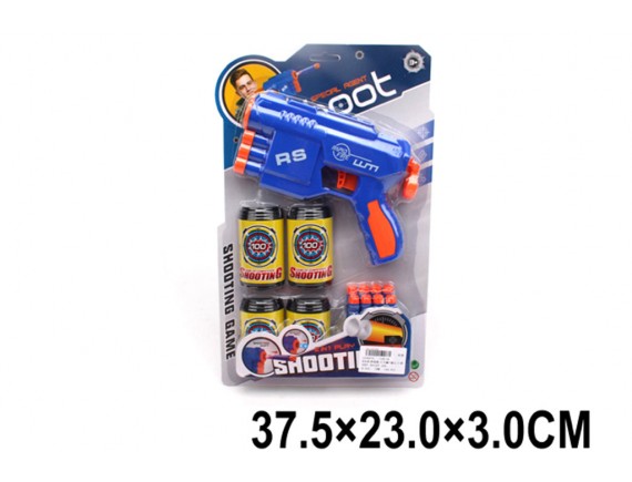   Пистолет с банками 000К51832 - приобрести в ИГРАЙ-ОПТ - магазин игрушек по оптовым ценам