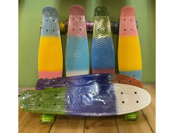   Пенни Борд 55 см цвета микс колеса светятся 000Т38305 - приобрести в ИГРАЙ-ОПТ - магазин игрушек по оптовым ценам