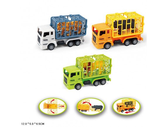   Машина инерционная с животными 3 цвета 000В52283 - приобрести в ИГРАЙ-ОПТ - магазин игрушек по оптовым ценам