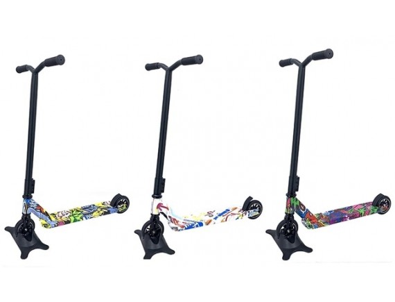   Самокат трюковый,  колеса 110мм, алюминивые диски, 4 цвета S00532 - приобрести в ИГРАЙ-ОПТ - магазин игрушек по оптовым ценам