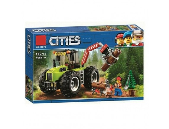 Конструктор Cities Сити Лесной трактор 10870