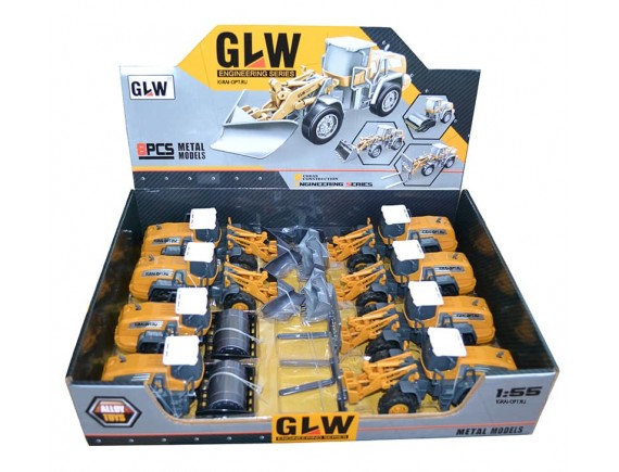 Машинок в металле спецтехника GLW HT8810