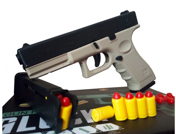   Пистолет Игрушечный Glock с пульками G21C-19 - приобрести в ИГРАЙ-ОПТ - магазин игрушек по оптовым ценам