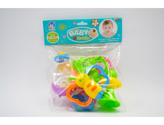   Набор погремушек Baby Rattle 999-12 - приобрести в ИГРАЙ-ОПТ - магазин игрушек по оптовым ценам