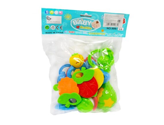   Набор погремушек Baby Rattle 999-24 - приобрести в ИГРАЙ-ОПТ - магазин игрушек по оптовым ценам