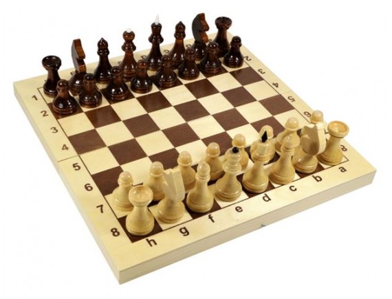 Игра настольная Шахматы деревянные поле 29х29см 02845