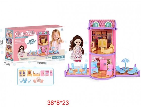 Игровой домик в наборе с куклой 1230916