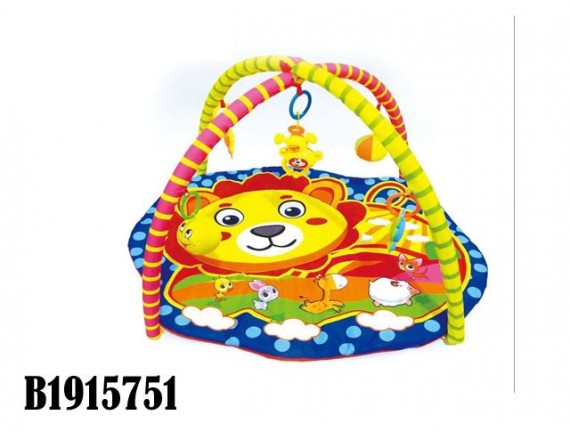 Коврик детский мягкий, 5 подвесных погремушек, мягконабивной, яркие цвета, в сумочке 1915751