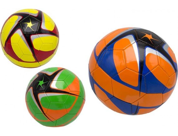   Мяч футбольный №5 2,7мм PVC 320г кож зам звезды 200289259 - приобрести в ИГРАЙ-ОПТ - магазин игрушек по оптовым ценам