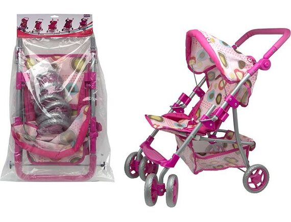   Поворачивающая коляска для кукол с козырьком 200290411 - приобрести в ИГРАЙ-ОПТ - магазин игрушек по оптовым ценам