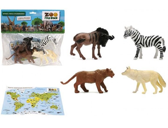   Игровой набор Животные Zooграфия 200662209 - приобрести в ИГРАЙ-ОПТ - магазин игрушек по оптовым ценам