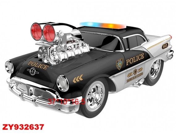 Полицейская машинка со светом и звуком пульт в комплекте 200934356