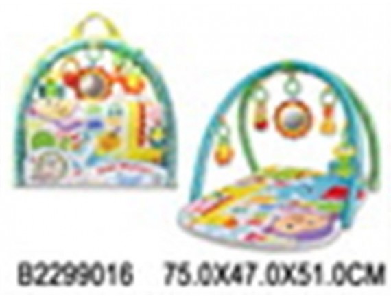 Коврик детский мягкий, 5 подвесных игрушек, мягконабивной, яркие цвета, в сумочке 2299016