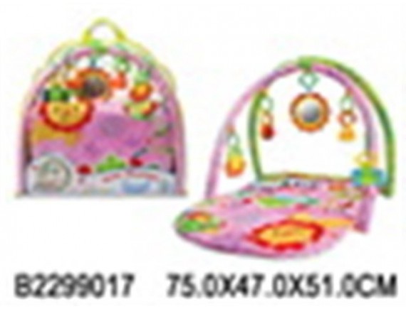 Коврик детский мягкий, 5 подвесных игрушек, мягконабивной, яркие цвета, в сумочке 2299017