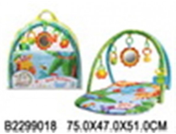 Коврик детский мягкий, 5 подвесных игрушек, мягконабивной, яркие цвета, в сумочке 2299018