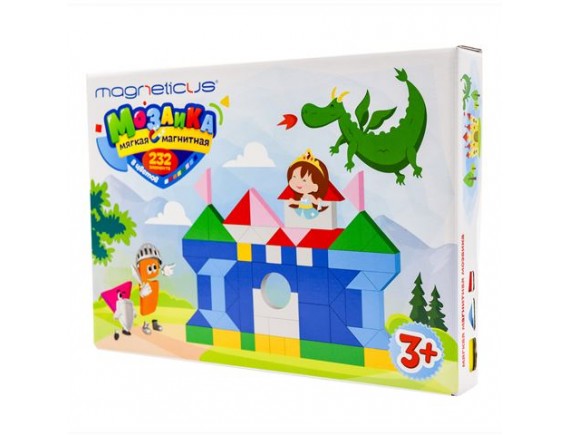 Мягкая магнитная мозаика Замок для детей старше 3 лет, ММ-291