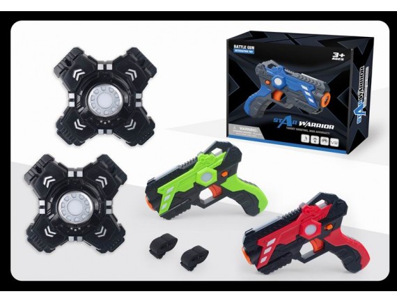   Лазерный бой на 2-х игроков свет, звук, вибрация LT2022C - приобрести в ИГРАЙ-ОПТ - магазин игрушек по оптовым ценам