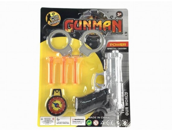   Полиция набор 6 предметов, пистолет с присосками LT555DI-4 - приобрести в ИГРАЙ-ОПТ - магазин игрушек по оптовым ценам