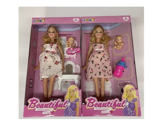   Кукла беременная с аксессуарами 28см LT5904 - приобрести в ИГРАЙ-ОПТ - магазин игрушек по оптовым ценам