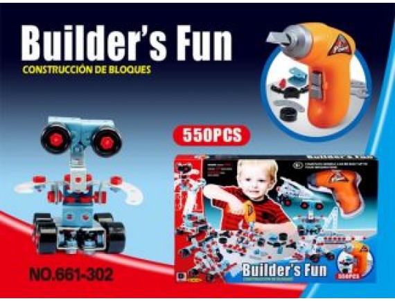 Конструктор робот Builders Fun 550 деталей LT661-302