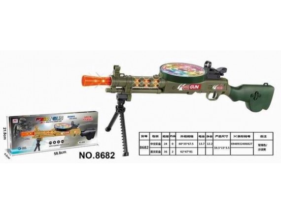   Пулемёт,свет,звук LT8682 - приобрести в ИГРАЙ-ОПТ - магазин игрушек по оптовым ценам