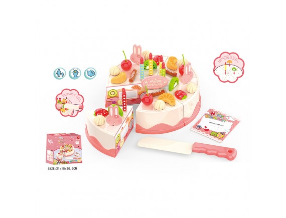   Продукты Праздничный торт игровой набор 38 предметов LT889-145 - приобрести в ИГРАЙ-ОПТ - магазин игрушек по оптовым ценам