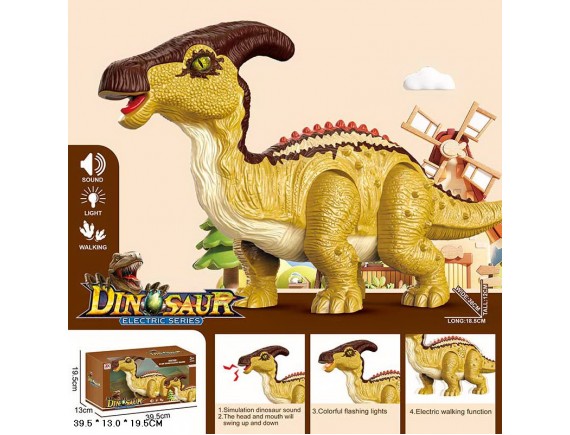 Динозавр интерактивный, свет, звук LT906A