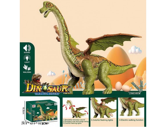 Динозавр интерактивный, свет, звук, умеет нести яйца LT928A