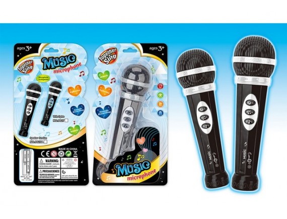   Микрофон на батарейках, 12 мелодий, увеличивает громкость голоса LT9827A - приобрести в ИГРАЙ-ОПТ - магазин игрушек по оптовым ценам