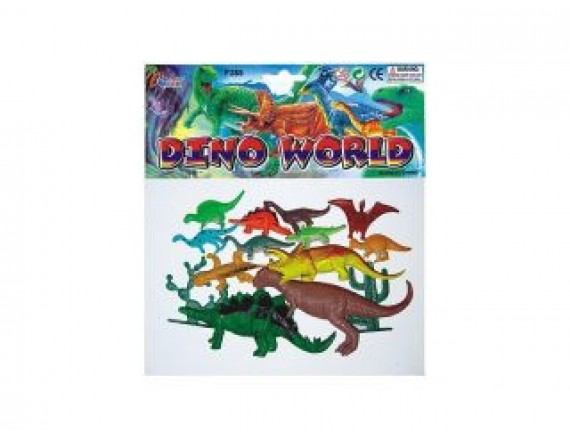   Набор фигурок животных Динозавры в пакете 14 предметов LTF285/4 - приобрести в ИГРАЙ-ОПТ - магазин игрушек по оптовым ценам