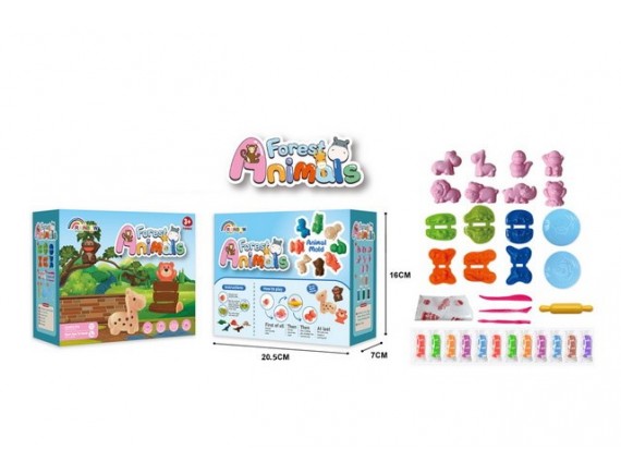   Игровой набор для лепки 6 цветов с формочками 21 предмет LTLC66-1 - приобрести в ИГРАЙ-ОПТ - магазин игрушек по оптовым ценам