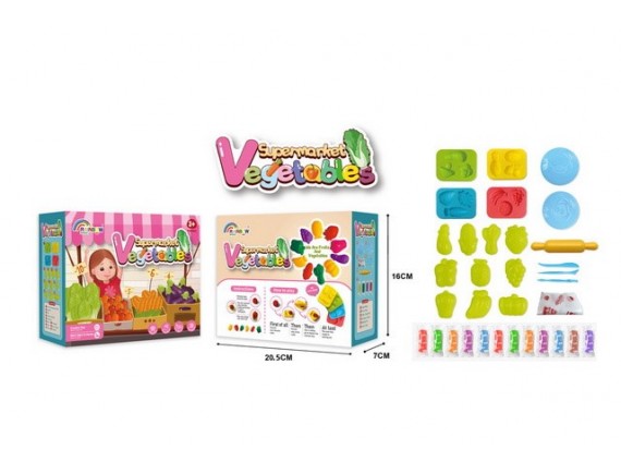   Игровой набор для лепки 6 цветов с формочками 21 предмет LTLC66-8 - приобрести в ИГРАЙ-ОПТ - магазин игрушек по оптовым ценам