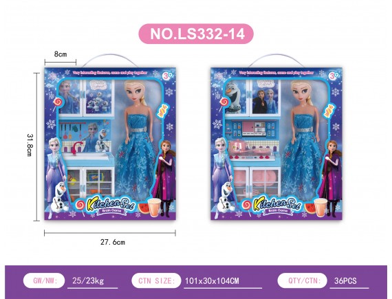   Игровой набор Кухня с куклой LTLS332-14 - приобрести в ИГРАЙ-ОПТ - магазин игрушек по оптовым ценам