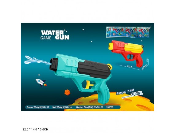   Пистолет водный 22см LTM519P - приобрести в ИГРАЙ-ОПТ - магазин игрушек по оптовым ценам