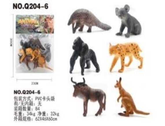   Набор животных LTQ204-6 - приобрести в ИГРАЙ-ОПТ - магазин игрушек по оптовым ценам