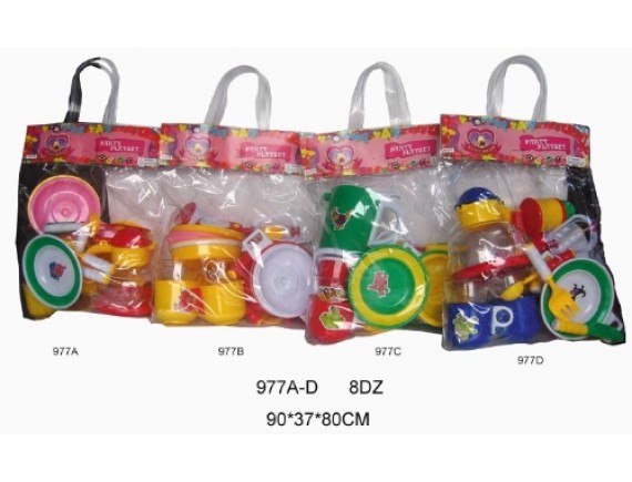 Набор пластиковой посуды в пакете LTSF977A-D