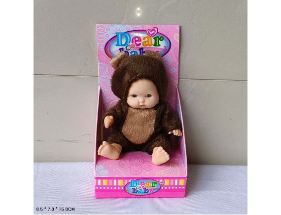 Кукла пупс в костюме медвежонка LTYD03-5