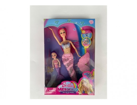   Кукла Русалка с ребёнком,подвижный хвост LTYN1019-8 - приобрести в ИГРАЙ-ОПТ - магазин игрушек по оптовым ценам