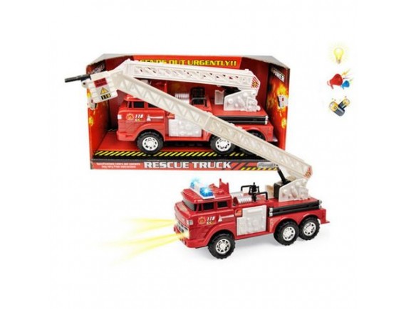   Машинка инерционная Пожарная на батарейках 100651455 - приобрести в ИГРАЙ-ОПТ - магазин игрушек по оптовым ценам