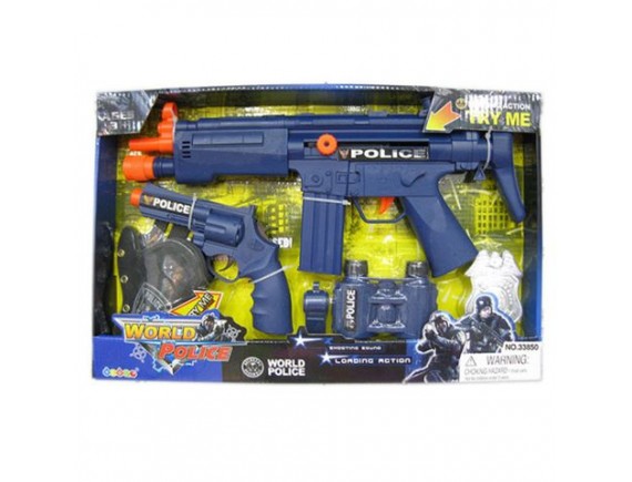   Игровой набор с оружием Полицейский 100817395 - приобрести в ИГРАЙ-ОПТ - магазин игрушек по оптовым ценам
