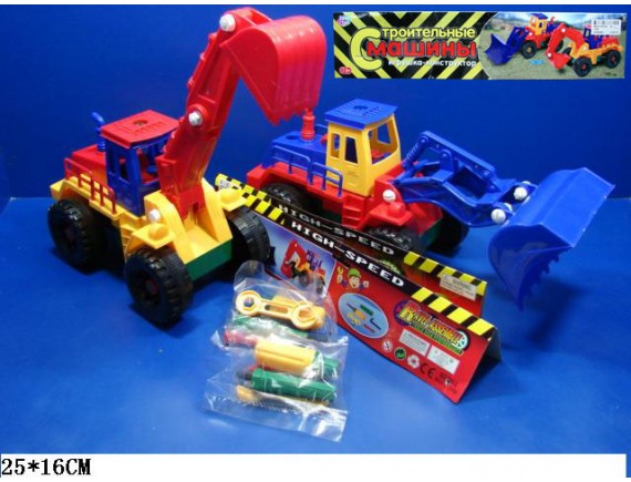   Конструктор PLAY SMART Строительные машины 1236 - приобрести в ИГРАЙ-ОПТ - магазин игрушек по оптовым ценам