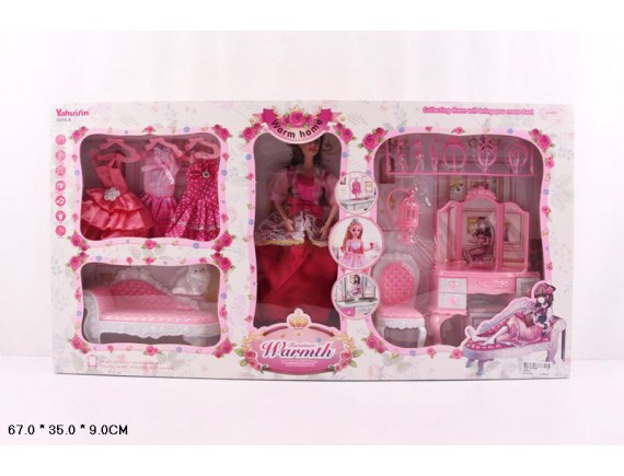   Мебель с куклой Гостиная 6954-A - приобрести в ИГРАЙ-ОПТ - магазин игрушек по оптовым ценам