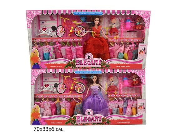   Набор кукол с платьями и аксессуарами 8825B - приобрести в ИГРАЙ-ОПТ - магазин игрушек по оптовым ценам
