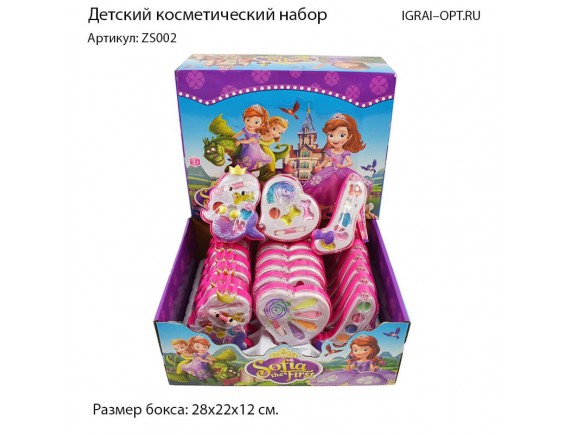   Детская косметика (3 вида) (цена за уп) ZS002 - приобрести в ИГРАЙ-ОПТ - магазин игрушек по оптовым ценам